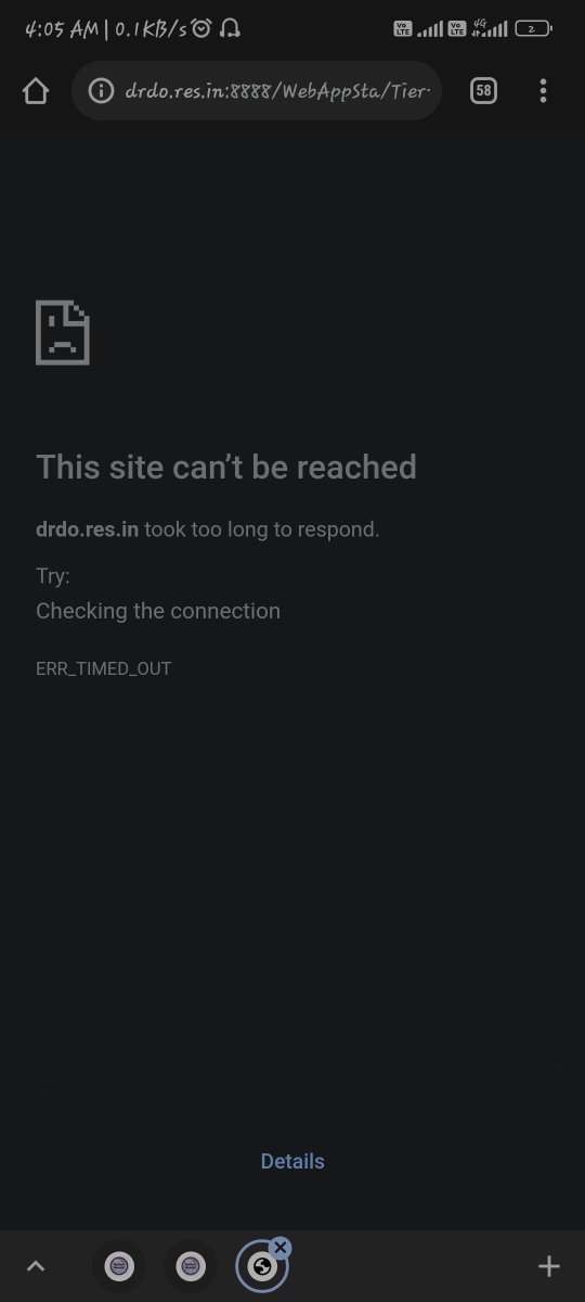 samirkrdev's tweet photo. @DRDO_India
Itni badi organization or ek website tak manage nahi hoti inse 🙏 great India great peoples. I can manage these things easily.. sab ghus de de ke government sector me ghus gaye hai bas... Kaam karne adha se adhik logo ko nahi ata... Bas chal rha h desh #DRDO #Ceptam https://t.co/j2Pc3qf0fO