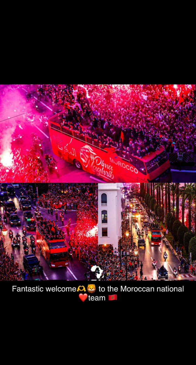 Wadiaa66923920's tweet photo. Fantastic 🫶🦁welcome to the Morocco 🇲🇦 national  team #FIFAWorldCup #moroco #المنتخب_الوطني_المغربي #استقبال_المنتخب_المغربي https://t.co/kTV6227aUt
