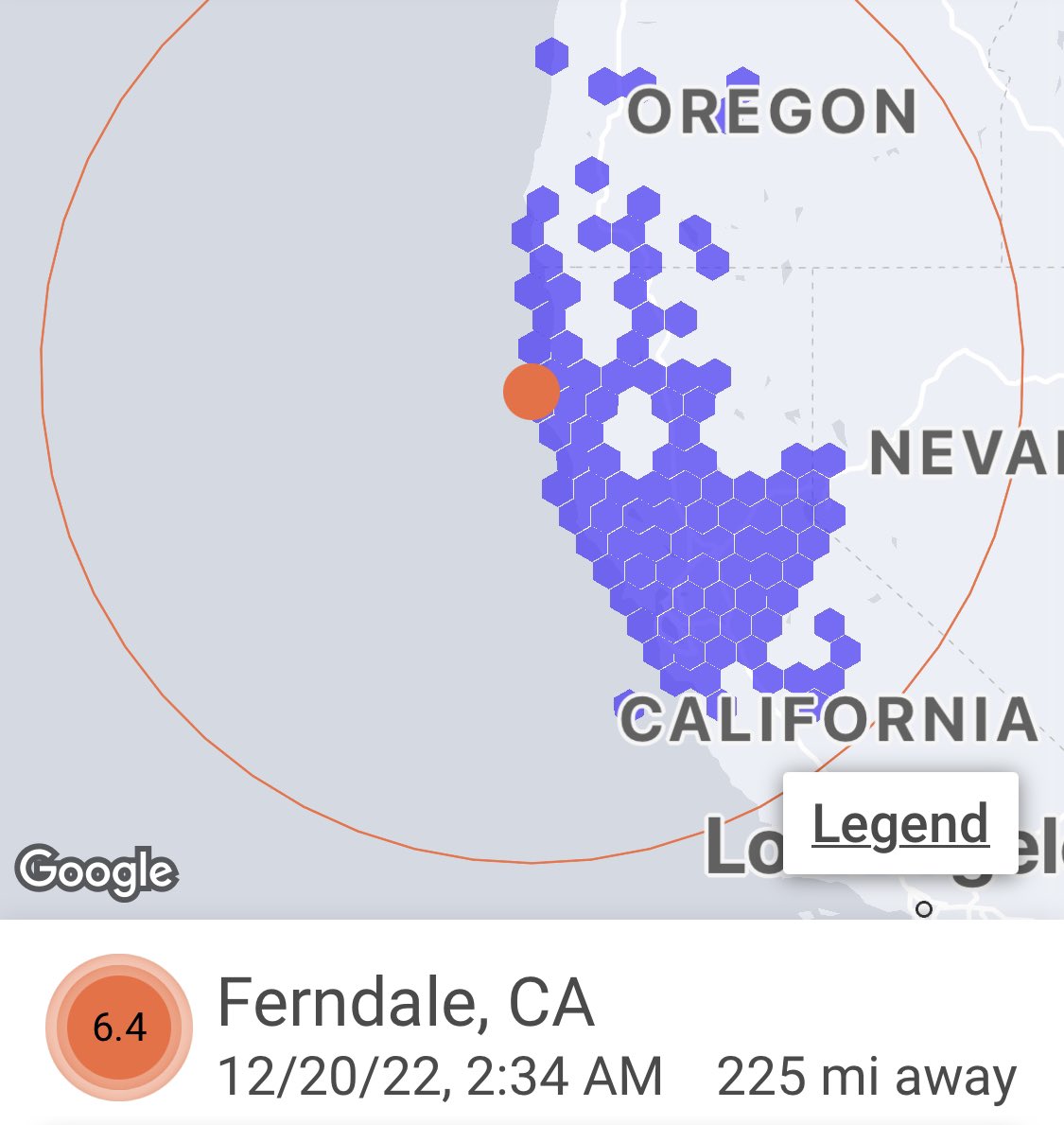 StanleyRoberts's tweet photo. I’m still hungover from the 2:30am #Shakemap wake-up call for an #earthquake 225 miles away. @Keep_DFaith asking if we should climb under a table and me waiting to see how strong the shaking will be before making a rational decision. But alias no shaking, just rattled nerves. 🥴 https://t.co/WRCunRwWL9
