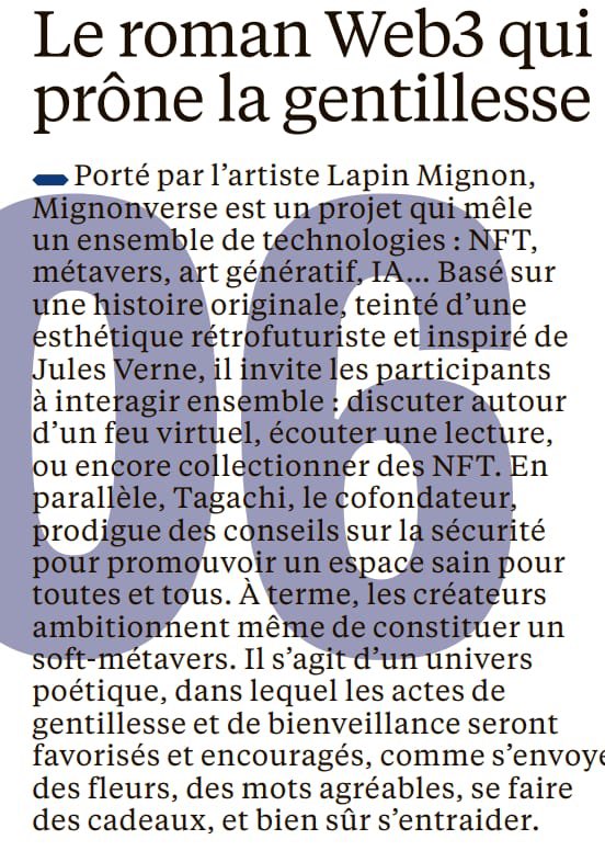 mignonverse's tweet photo. Did You know that a month ago we were voted 2nd project that does good to the community by the readers of @20MintFR 👀 

Tomorrow at 6pm Dec, 21st you will be able to own a part of the Mignonverse where it is good to be kind - Little Prince’s style ❤️ 

#MignonWorldGenesis https://t.co/fj64idAKks