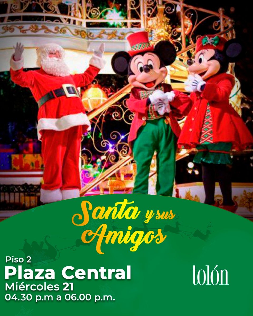 Celebremos el Espíritu de la Navidad con Santa y sus Amigos este miércoles 21 de diciembre....te esperamos!!! #Navidad2022 #tolon #santaclaus