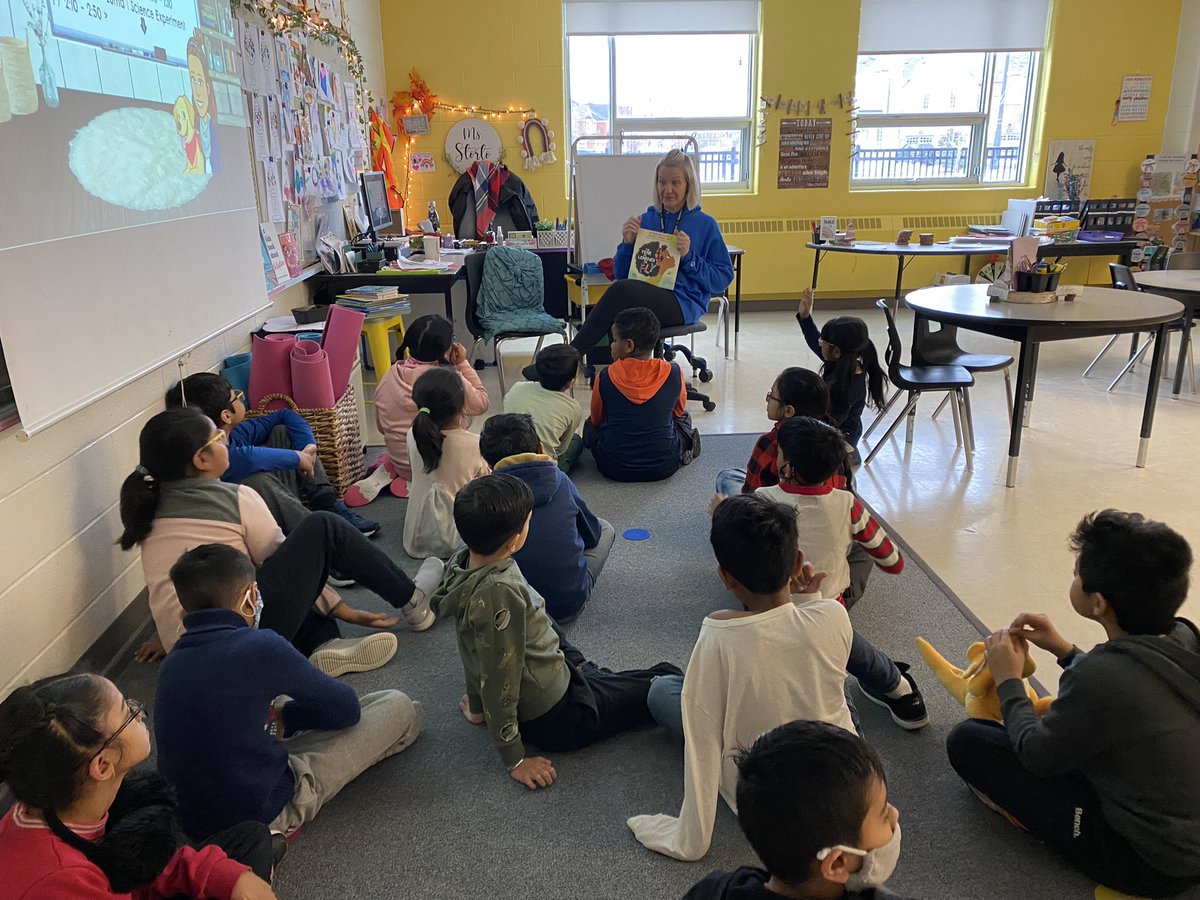 2A was overwhelmed with absolute joy today meeting some fury friends and hearing a special read aloud. A special thank you to <a href="/ftullochharvey/">Francine Tulloch-Harvey</a> <a href="/MrsOnderdonk/">Ms. Onderdonk (she/her)</a> <a href="/BadovinacL/">Ms.Badovinac</a> and @zammitmary for making dreams come true today. 2A will remember this forever 🤍🐾 #dogtherapy #puppylove