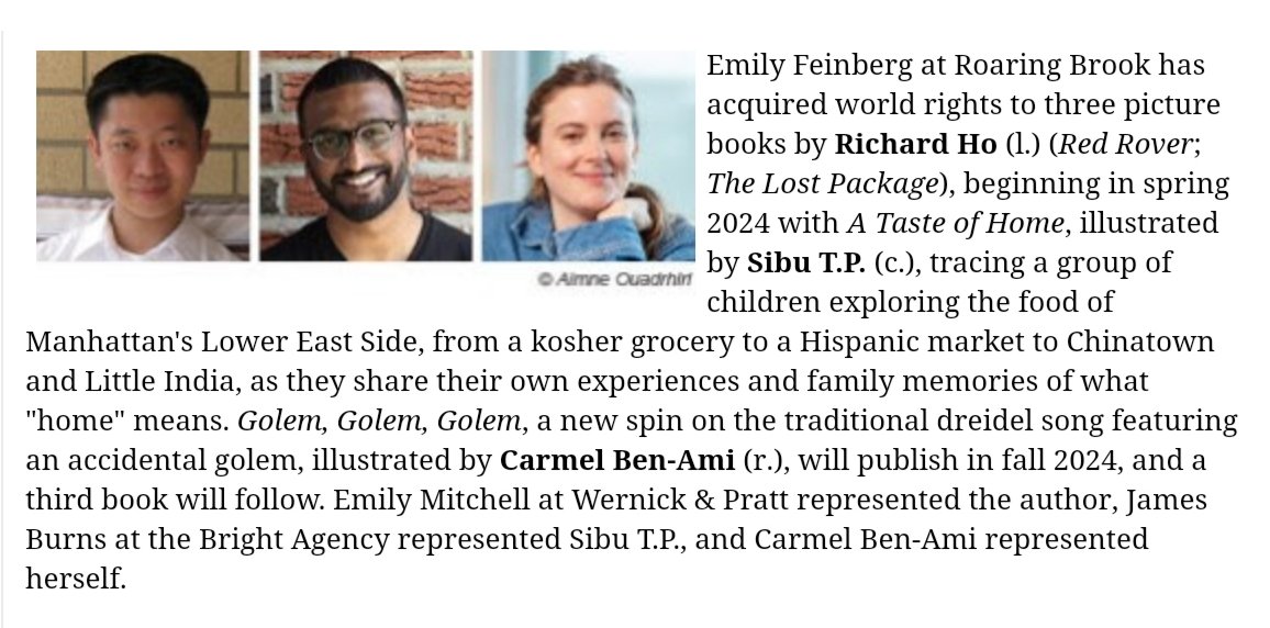 richkarho's tweet photo. I get to make 3 more books with @emilyfeinberg - collaborate with incredible illustrators @sibutp and Carmel Ben-Ami - announce a Chanukah story DURING Chanukah - and tease a secret book that I can't wait to talk about. Thank you always @emilyreads. What a way to end the year! https://t.co/LRr0NgZ7EE