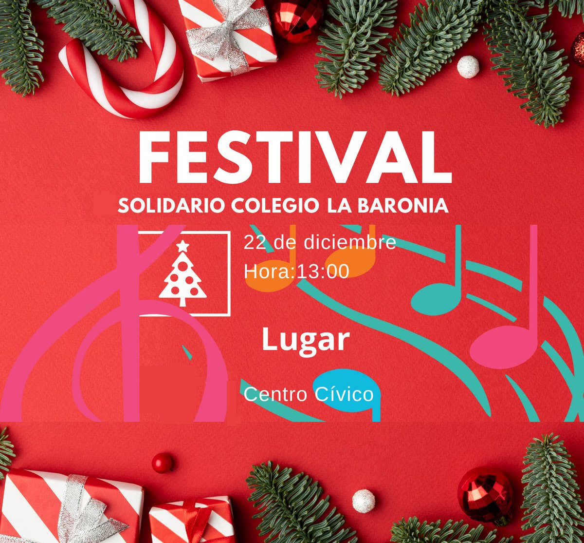Con mucha ilusión os invitamos este jueves 22 de diciembre de 2022 a las 13:00 h. al #FestivalDeNavidad #Solidario que ha preparado nuestro alumnado de #Secundaria en el Auditorio de #Gilet para colaborar con centenario.basilicadesamparados.org/dona/