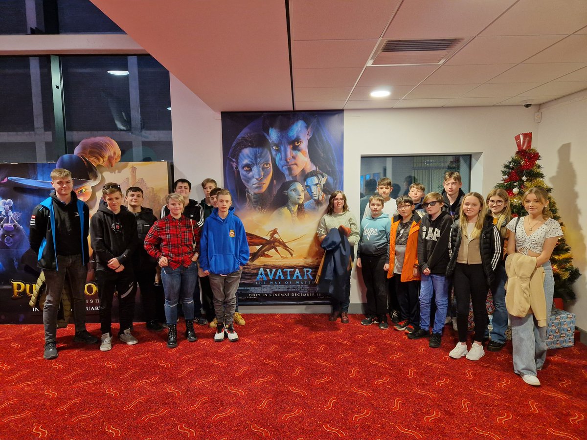 23atc1's tweet photo. And that's a wrap. 2022 has been another amazing year for the squadron. We finished this year with a trip to the cinema to watch Avatar 2. All the staff and cadets enjoyed it, even if one of the staff might not have stayed wide-eyed for the whole film. https://t.co/Ryvv8ajbGP
