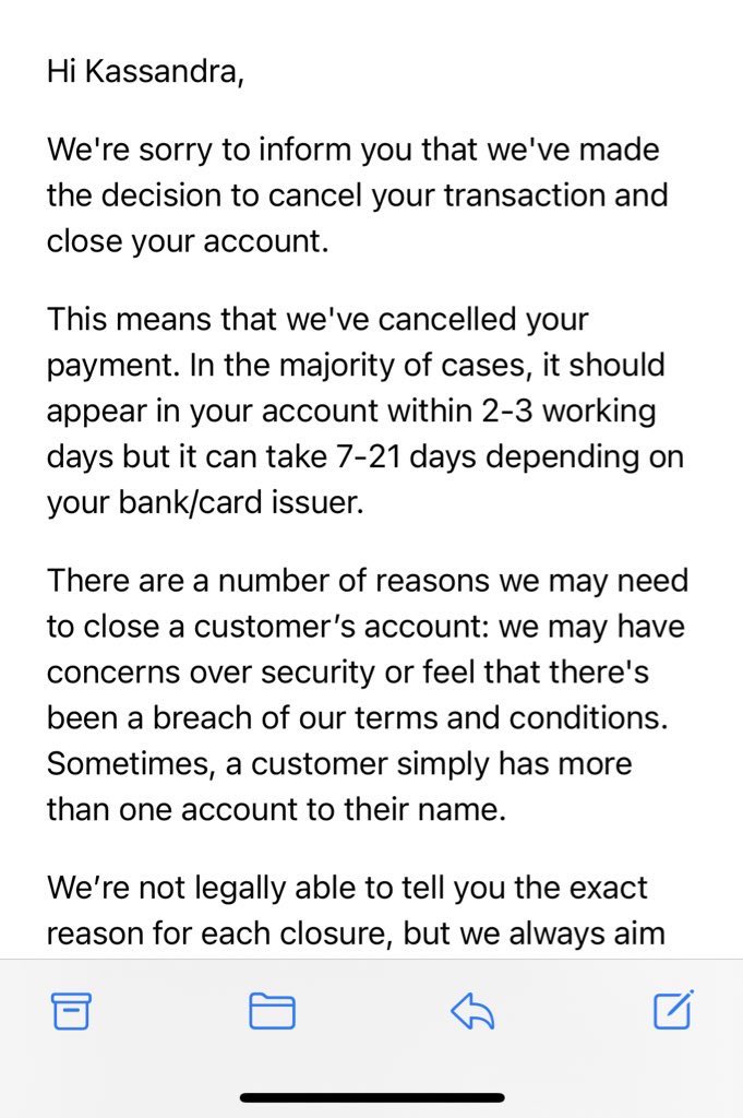 imma_basketKASE's tweet photo. The only solution I was offered was that they could submit an appeal to have my account reinstated. So I said yes. Got the notification I was reinstated. Went to send a payment and SHOCKER I received this message AGAIN https://t.co/XwOociCVBF