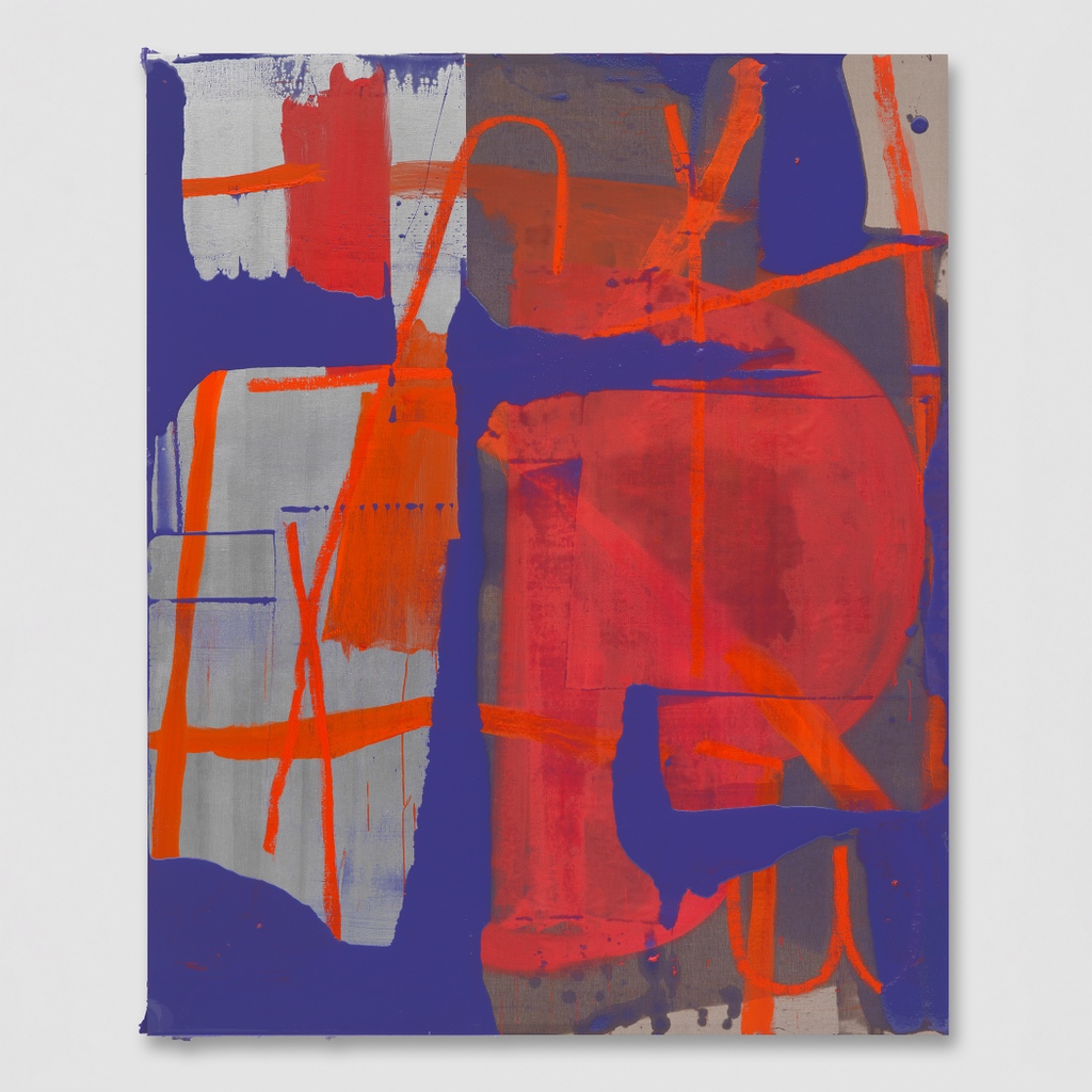 Alex Hubbard's 'Flag Painting III,' 2014, is currently on view through May 29 at LACMA in 'New Abstracts: Recent Acquisitions.' The exhibition showcases an expansive range of practices constituting abstract art today.⁠