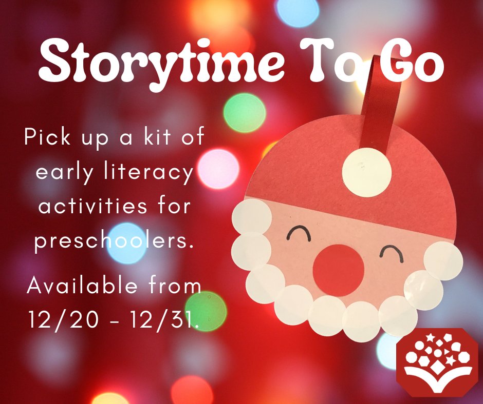 SheldonLibrary's tweet image. Santa Claus is coming to storytime! 

Pick up an early literacy kit for 3- to 6-year-olds any time the library is open.

#SheldonIowa #EarlyLiteracy #preschool