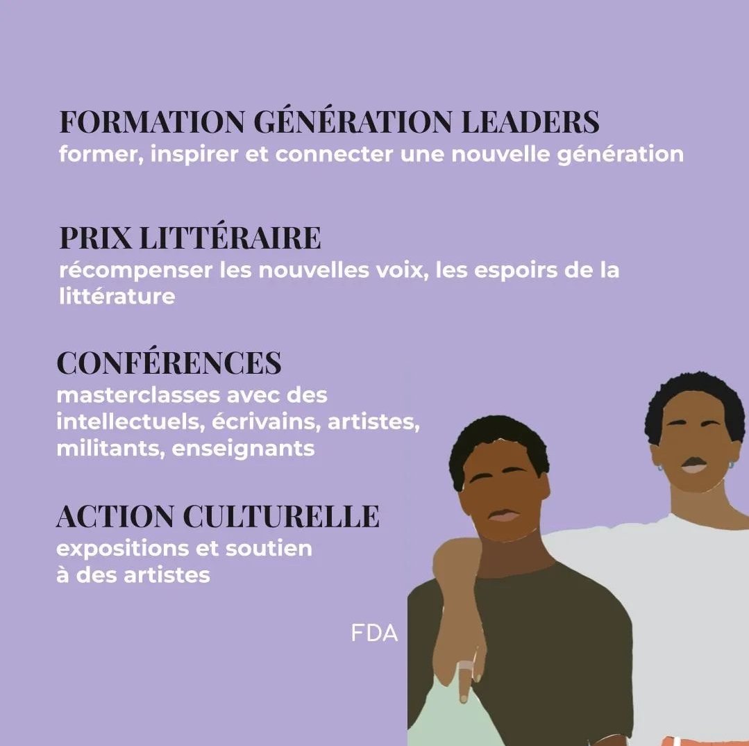 FondationAssaT's tweet photo. Voici les principales actions de la nouvelle fondation pour les quartiers populaires. 
Il y a la formation mais aussi des prix littéraires, des conférences et des actions culturelles. L'objectif est de valoriser la nouvelle génération d'écrivains et d'artistes des quartiers. https://t.co/qT9YJU602E