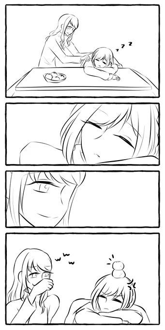お題:こたつ
こたつと言えばみかん
 #みずえな版ワンドロ 