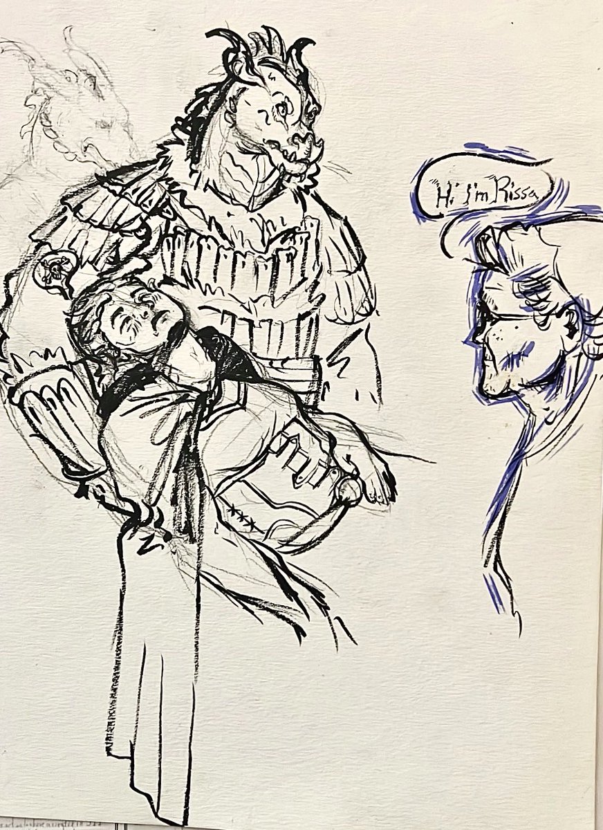 KioOLeary's tweet photo. When a PC can’t come to session so the DM decides to write them out by KILLING them. https://t.co/xKhMsxDscl