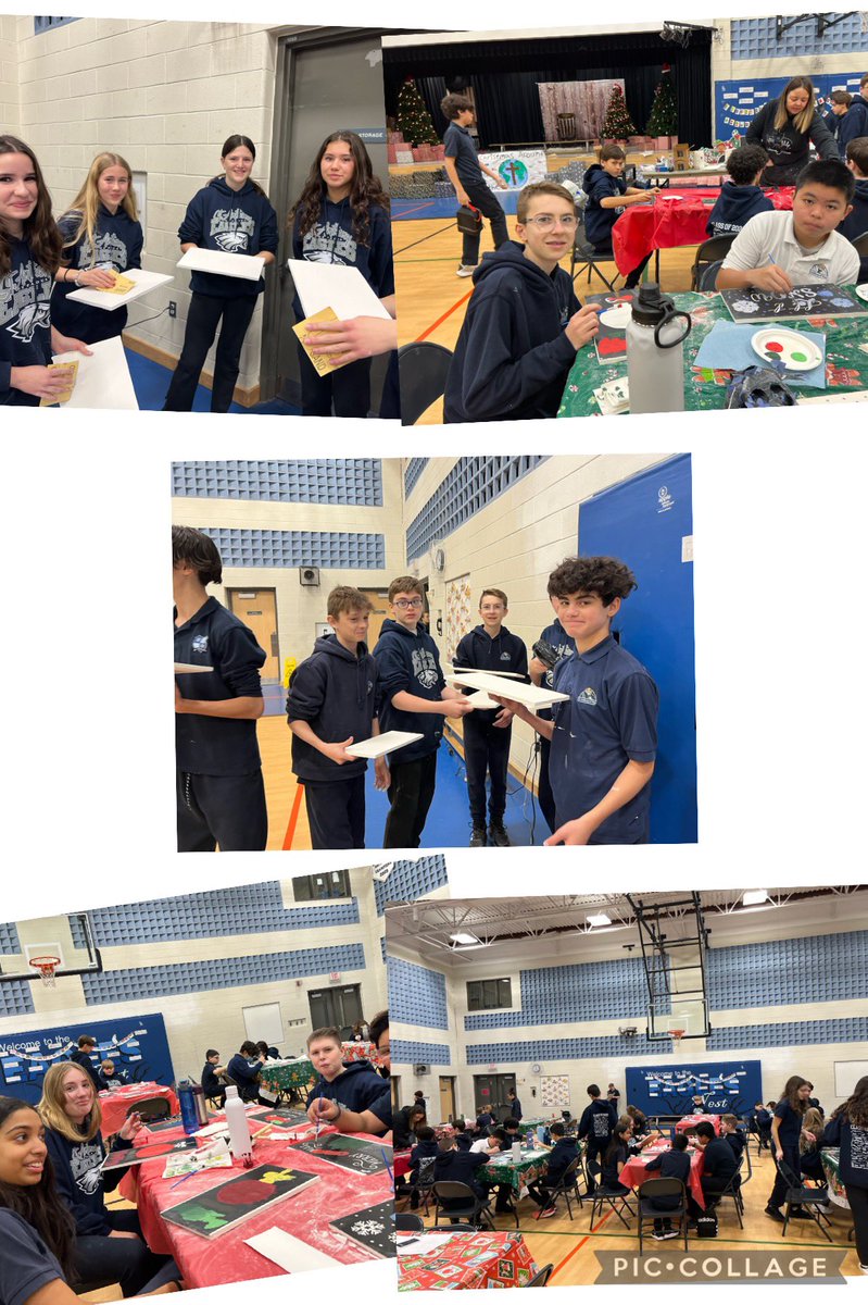 RSagarese's tweet photo. The Grade 8’s had a great morning ‘Christmas Crafting’!  Thank you to Muse Studios @MuseStudioStore in Milton for helping us out!! 👍 Take a look at their fabulous creations.  Way to go @saopmilton1! https://t.co/OlEIttHsSE