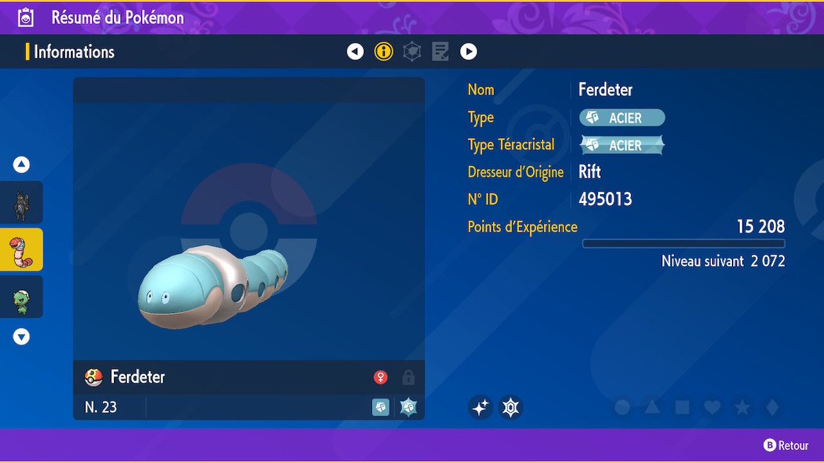 rift619's tweet photo. 393/394 et 395 ème shiny de la collection obtenu tous en me baladant sur le jeu. Toujours pas de CC est je pense continuer à shasser comme ça https://t.co/hIHlpUK5UA