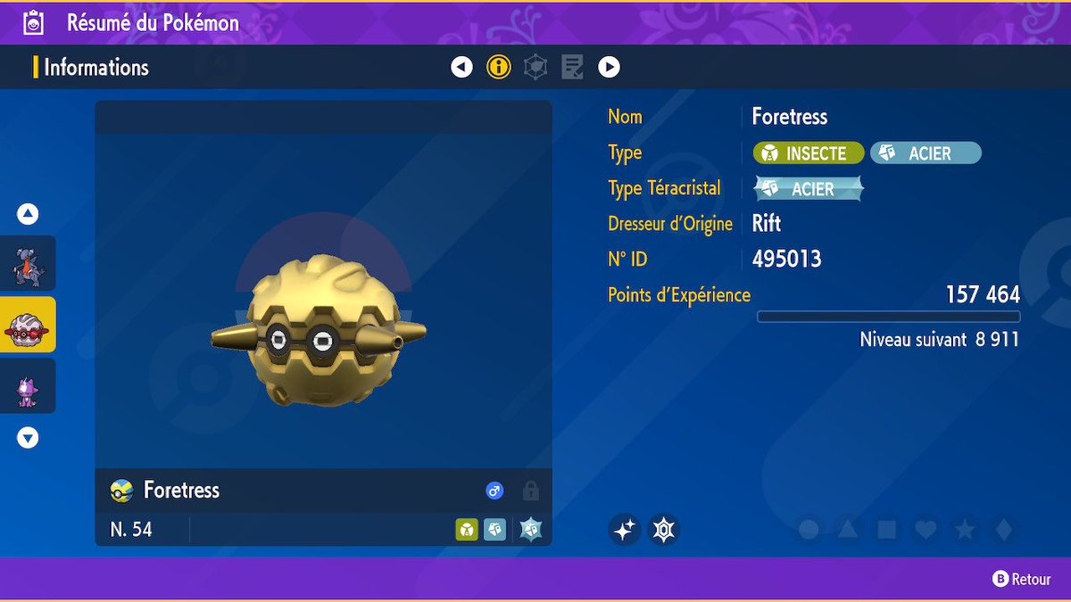 rift619's tweet photo. 393/394 et 395 ème shiny de la collection obtenu tous en me baladant sur le jeu. Toujours pas de CC est je pense continuer à shasser comme ça https://t.co/hIHlpUK5UA