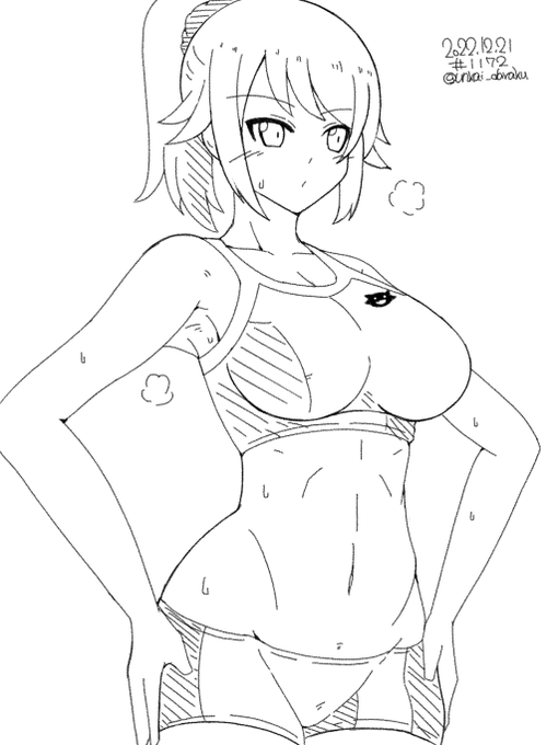 早描き練習でガンダムビルドファイターズのフミナパイセンのラクガキ。creation time 60min.#art #illustration #drawing #絵  #お絵かき #イラスト #絵描きさんと繋がりたい #イラスト好きさんと繋がりたい #冬の創作クラスタフォロー祭り #ガンダム 