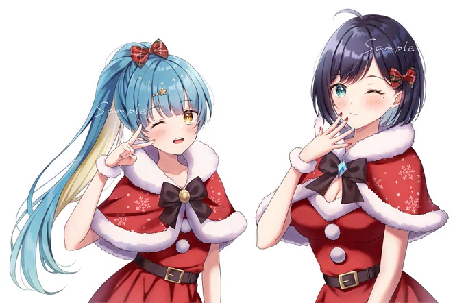 夢乃ほのかさん(@ honoka_yumeno)神乃玲叶さん(@ Rei__too__22)のクリスマスプレゼント用イラストを描かせていただきましたこちら夢乃さんのBOOTHにて無料配布中だそうですデザイン素敵に仕上げてくださっておりますので、ぜひDLしてみてくださいご依頼ありがとうございました 