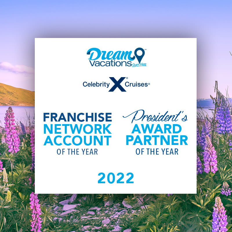 We have Xciting news! Celebrity Cruises has named Dream Vacations as its Franchise Network Account of the Year. Call me 910-833-1022 to learn more about Modern Luxury cruising. #oceandreamstravel #dreamvacations #celebritycruises