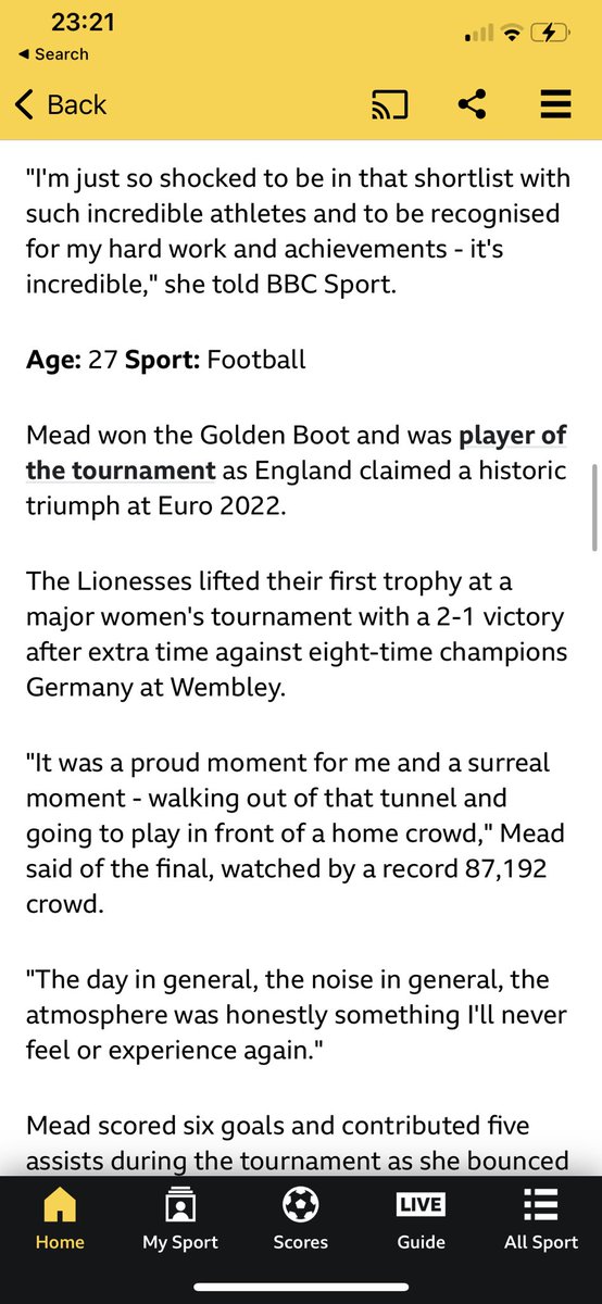 goosemat's tweet photo. @BBCSport 

@bmeado9 name and photo missed on the Sports Personality of the year shortlist….this is poor! Fix it!! #sportspersonalityoftheyear https://t.co/yi6DH7KZor