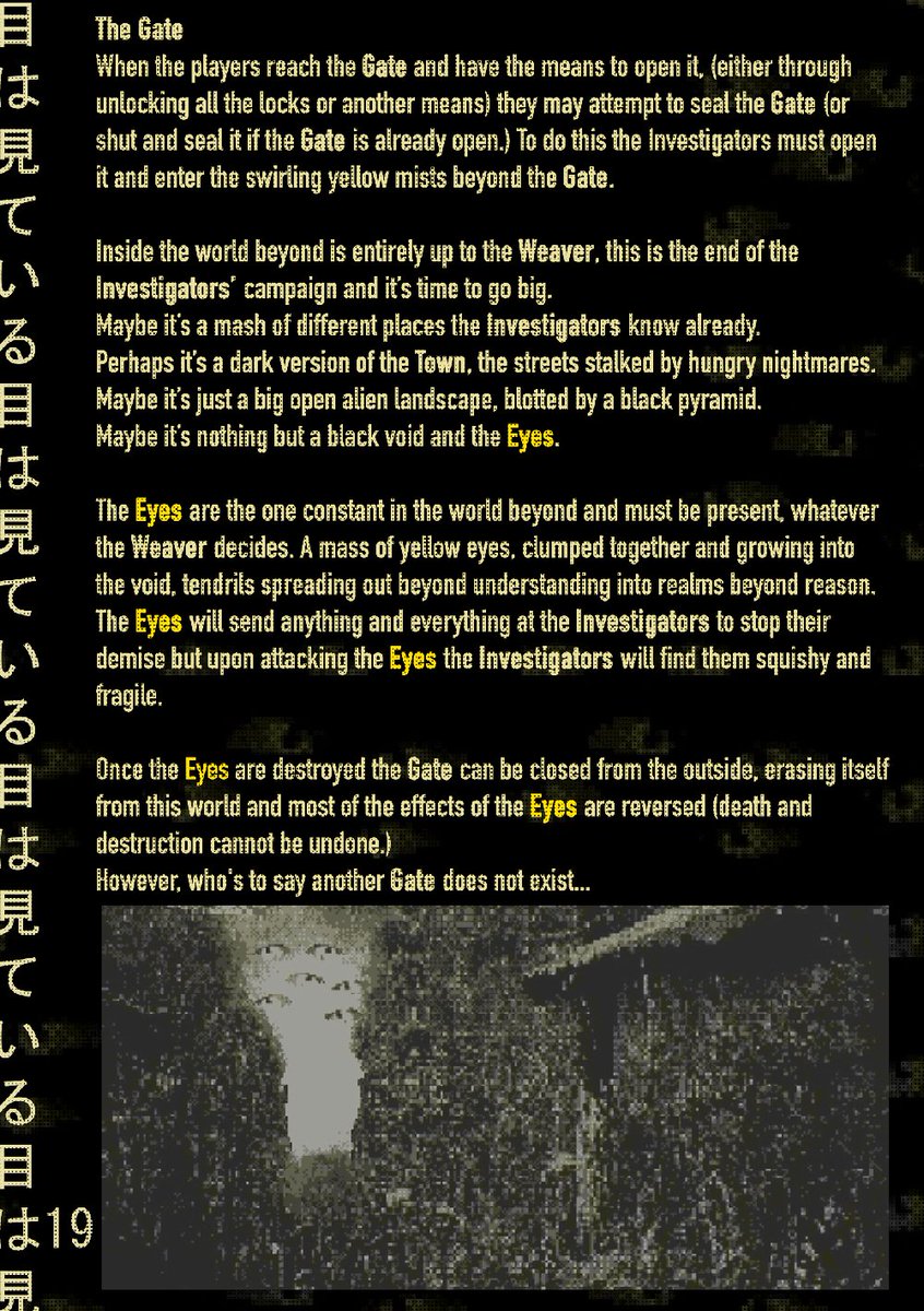 Neon_rot's tweet photo. New game drop! Jhorror inspired ttrpg with bitcrushed art that's been pushed through a gameboy camera into a Junji film directly for your eyeballs! Solve the mystery of the fleshy man! Why is that ramen moving! all this and more in Chorogaiden チョロ外伝 https://t.co/inCaYX1VPL https://t.co/afB5V2auBq