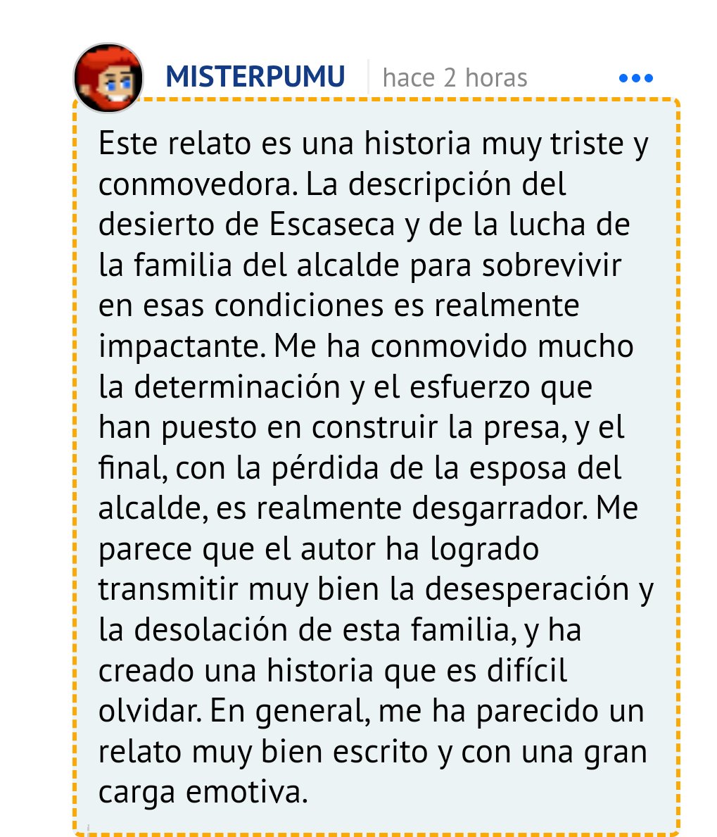 Lediher3's tweet photo. Me acaba de llegar de @bloguers_net este comentario sobre "El desierto", un relato de mi libro TROKE y quiero compartirlo con Uds. A mi me encantó.
Anímate y regálate el libro en esta navidad. https://t.co/hawyCCXt7D
#LediherArmasEscritor #Relato #TROKE https://t.co/zY4jgYSLqT