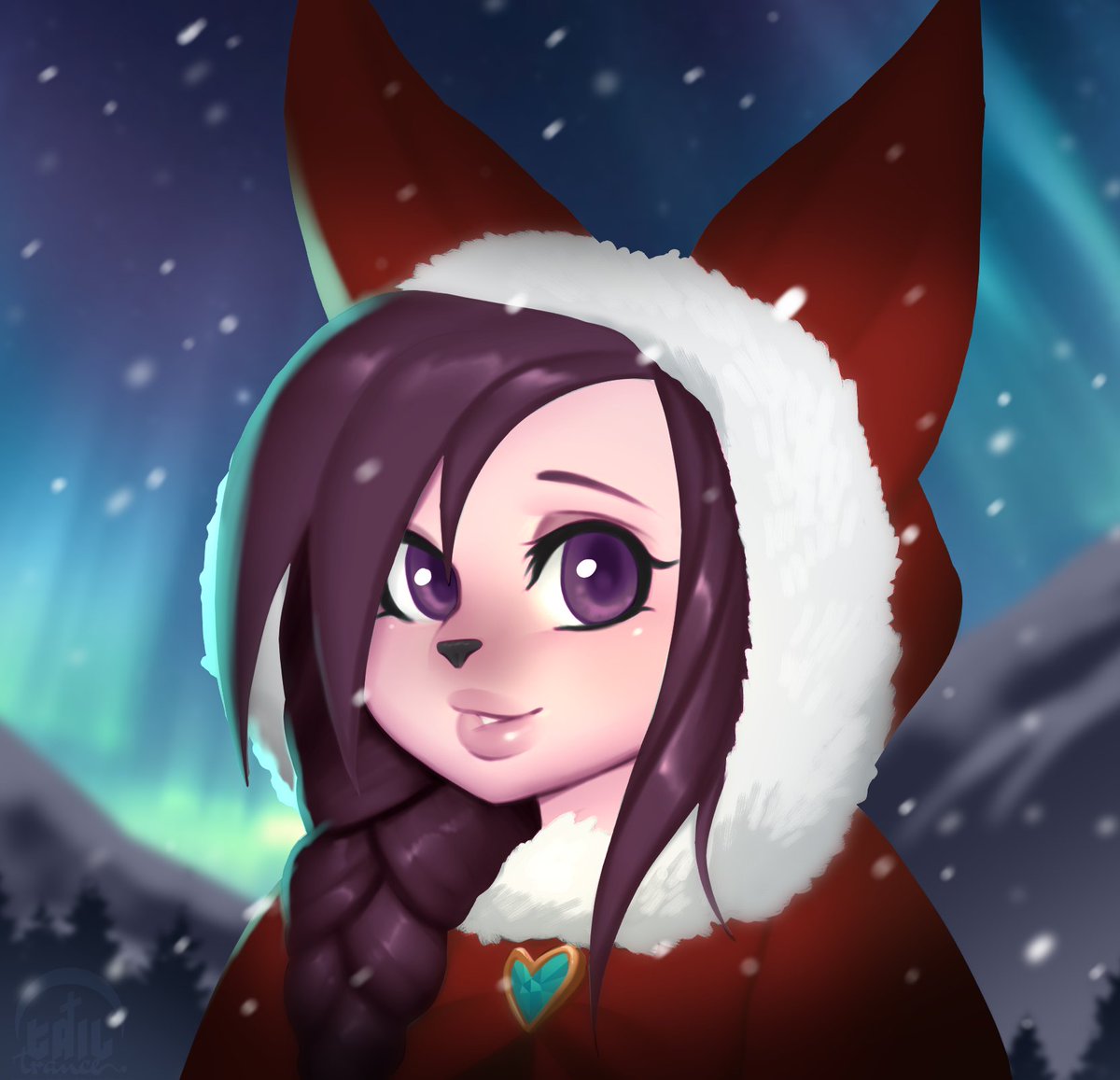 Little gift for a friend! My last piece before I go on hiatus for the holidays~ a Merry Christmas to all! 🎄💖

#furry #furryfandom #furryart