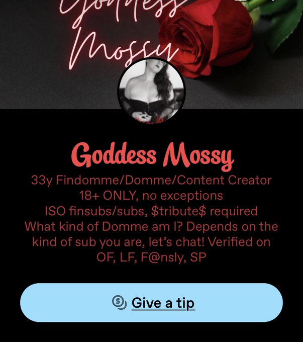 Goddess Mossy - Did you know you can now tip through my tumblr account? Who wants to test it out for me? Findom https://t.co/MaWSunLQ4P