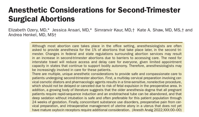 Elizabeth Ozery, MD (she/her) 🏳️🌈 (@lizozerymd) on Twitter photo Thank you <a href="/IARS_Journals/">Anesthesia&Analgesia</a> for publishing our narrative review article on anesthesia for second-trimester surgical abortions <a href="/dochenkel/">Andrea Henkel, MD MS</a> <a href="/anesthesia_mom/">Jessie Ansari</a> <a href="/Stanford_obanes/">StanfordOBAnesthesia</a> <a href="/StanfordOBGYN/">OB/GYN @ Stanford</a> …urnals-lww-com.laneproxy.stanford.edu/anesthesia-ana… Key findings below 👇 Thank you <a href="/IARS_Journals/">Anesthesia&Analgesia</a> for publishing our narrative review article on anesthesia for second-trimester surgical abortions <a href="/dochenkel/">Andrea Henkel, MD MS</a> <a href="/anesthesia_mom/">Jessie Ansari</a> <a href="/Stanford_obanes/">StanfordOBAnesthesia</a> <a href="/StanfordOBGYN/">OB/GYN @ Stanford</a> …urnals-lww-com.laneproxy.stanford.edu/anesthesia-ana… Key findings below 👇