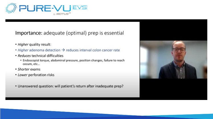 Dr. Brian Hanson discusses the Poor Prep Problem and how Pure-Vu EVS has helped improve visualization from a baseline BBPS score of 4.2 to 8.6, allowing for all surveillance exams to be given the maximum follow-up interval. Watch the presentation here: youtube.com/watch?v=kJO3Ri…