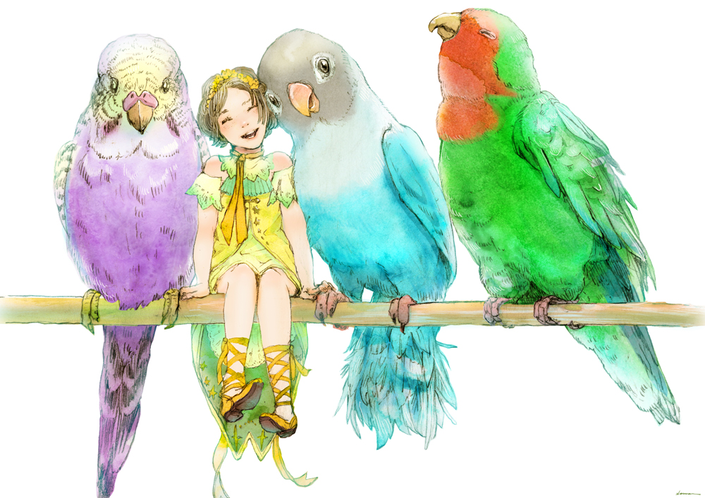 「#作品を載せて自分の作品を知ってもらおう シャープペンで線画を、着色をPhoto」|渡邊 春菜のイラスト