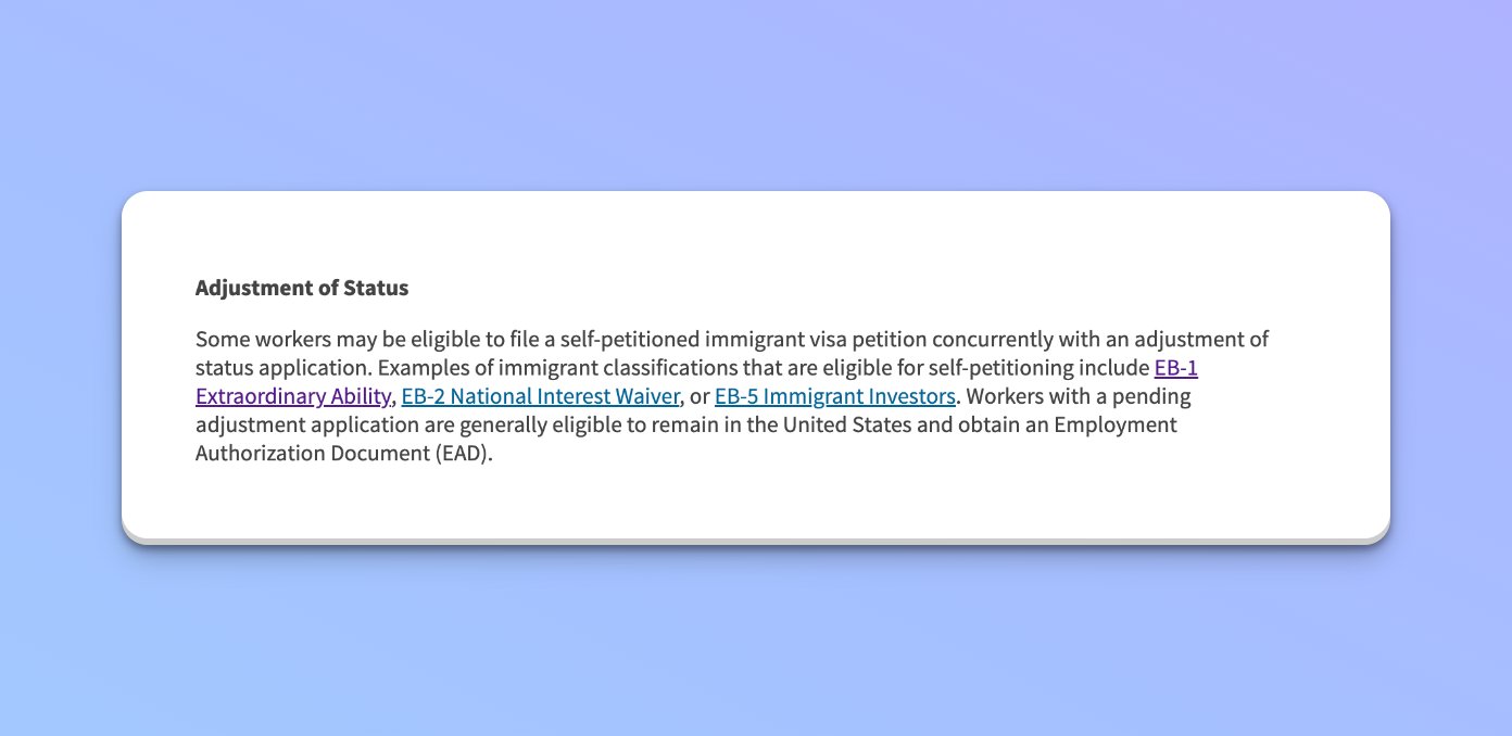 EB-2 NIW Adjustment Of Status Package