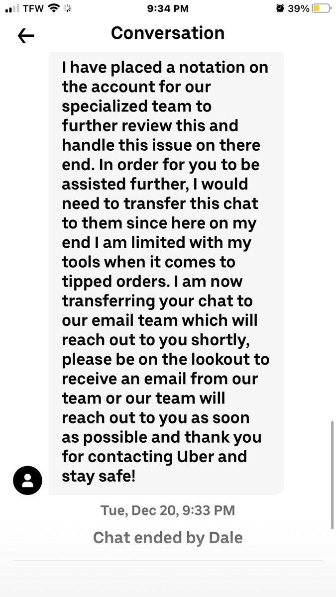 coffeelovinmom's tweet photo. @UberEats this is a TRASH business model 2nd time. You have stolen money from me! #ubereats #canceluber #ubereatsfraud so now my driver doesn’t get a tip! 100% your fault! Why do you treat them this way???? #ubereatsdriver https://t.co/irzdGSS3DU