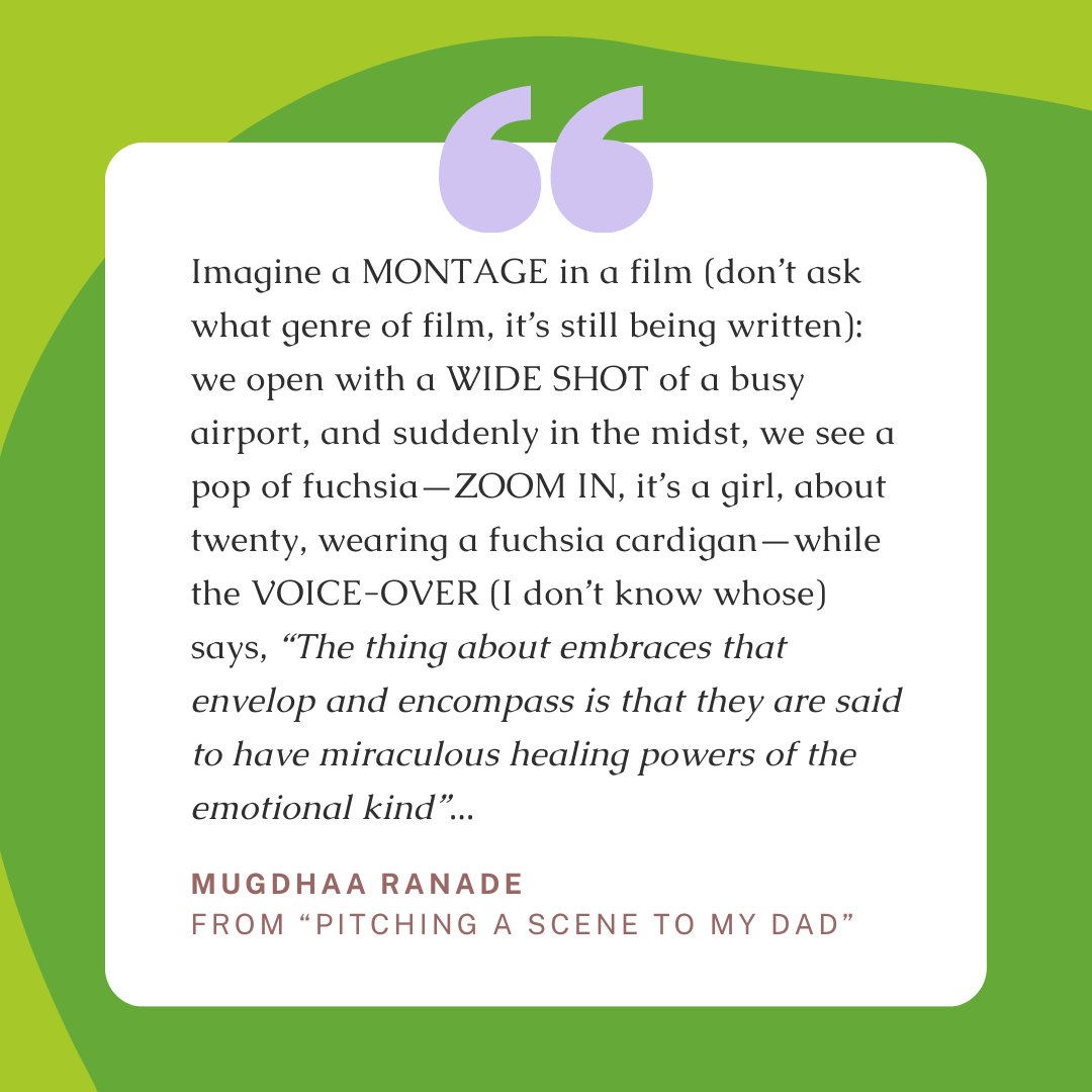 This week, check out Mugdhaa Ranade’s flash speculative essay, “Pitching A Scene To My Dad”—a cutting grief piece that longs for comfort, that asks questions left unanswered. (<a href="/swxchhxnd/">Mugdhaa Ranade</a>)

Read it at: sealitcircle.wixsite.com/pandanweekly/p…