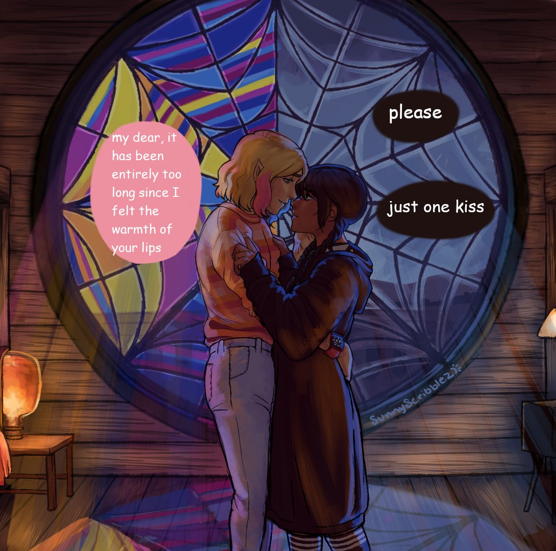 sunnyscribblez's tweet photo. are the wenclair shippers in the room with me right now??

#wenclair https://t.co/n09LMw7Cjv