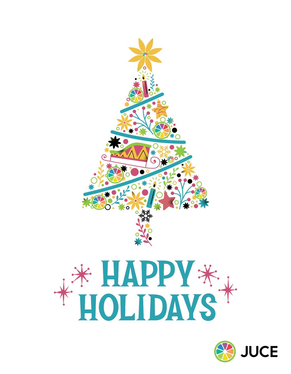 JUCElibrary's tweet photo. Wishing you Happy Holidays, and all the best in the New Year!

 #juce #projucer #audio #developer #programmer https://t.co/MK5XhwLGgI