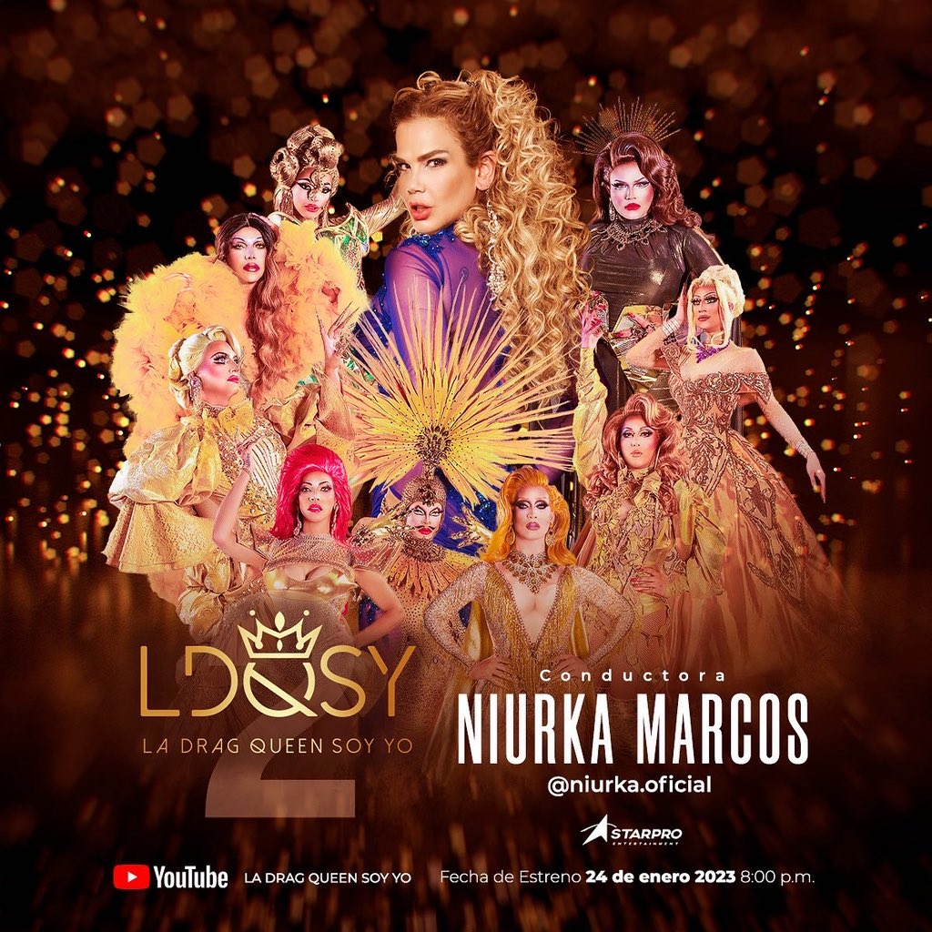 AngelinaBeePR's tweet photo. Llego el momento de anunciar la fecha oficial de la SEGUNDA TEMPORADA del Reality Show LA DRAG QUEEN SOY YO, 24 de Enero 2023 a través de la plataforma de YouTube en el canal de La Drag Queen Soy Yo, siendo Niurka Marcos la conductora oficial a partir de las 8:00pm. #teambee https://t.co/wHJw006zIM