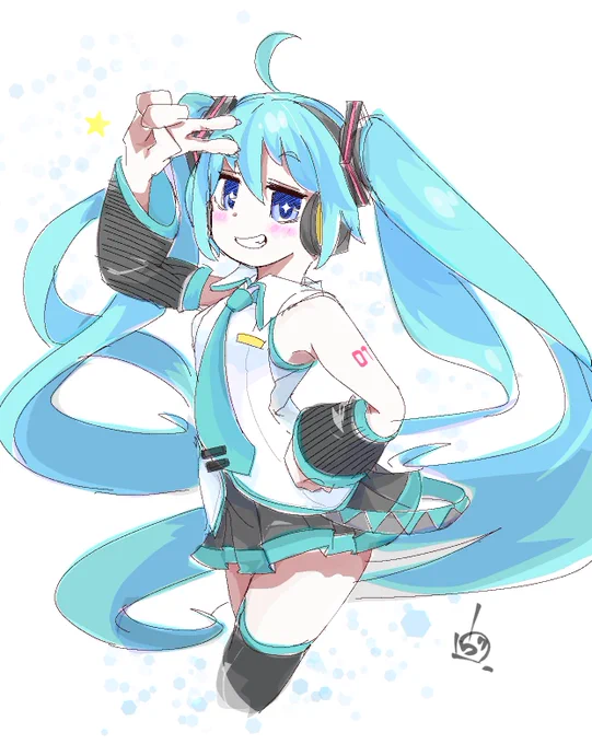 「初音ミクだぞ!」#初音ミク 
