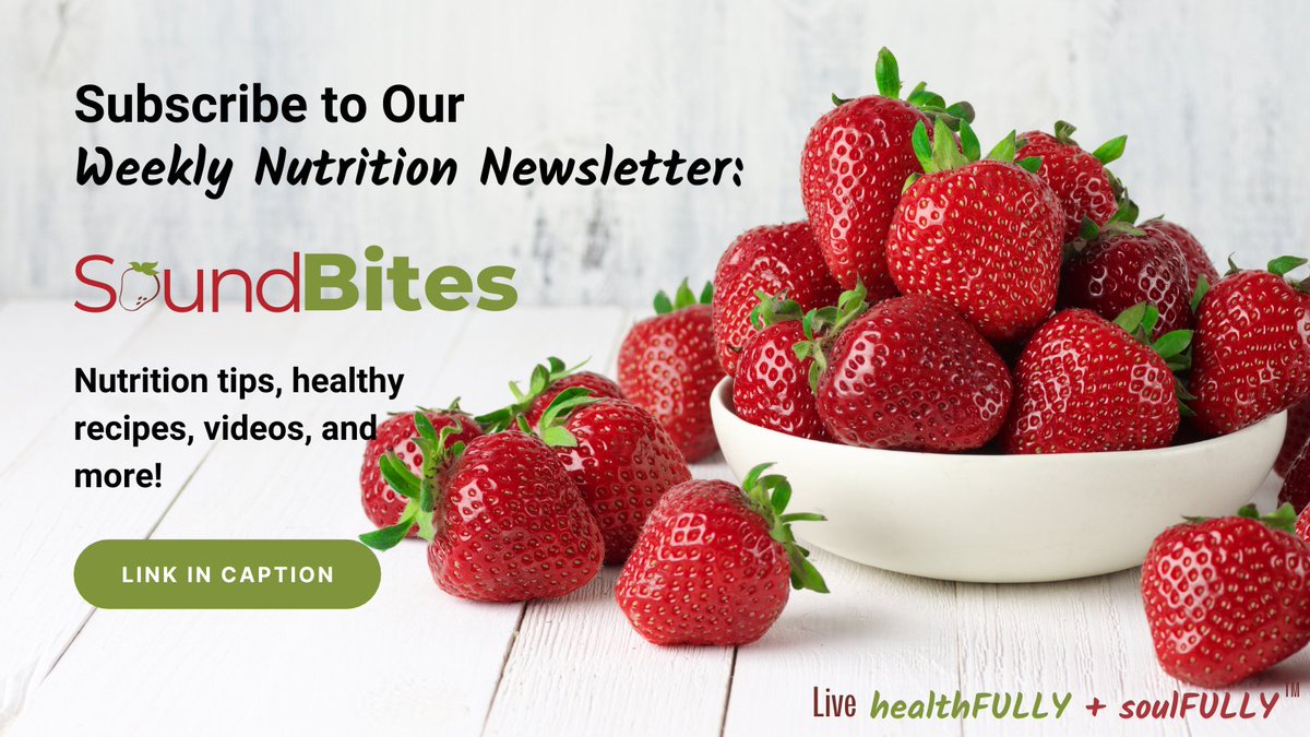 HealthStandRDs's tweet image. Join thousands of people in subscribing to our FREE weekly newsletter: Sound Bites! 🍓 Get the inside scoop on the latest nutrition research articles, tips, healthy practical recipes, videos, and more!

🍓healthstandnutrition.com/newsletter/

#nutrition #nutritionnewsletter #dietitiantips
