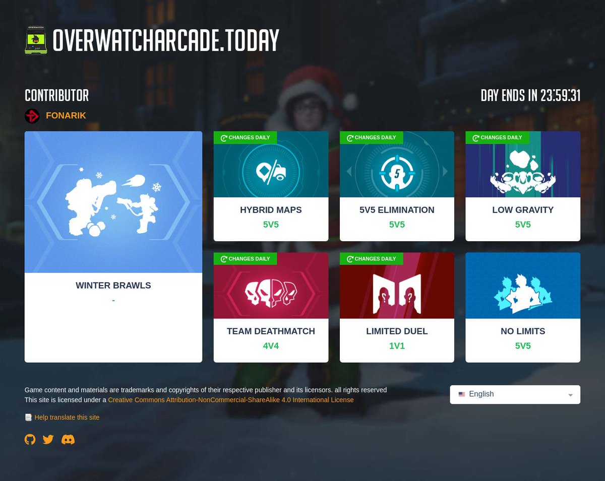 Daily Overwatch arcade modes tweet media
