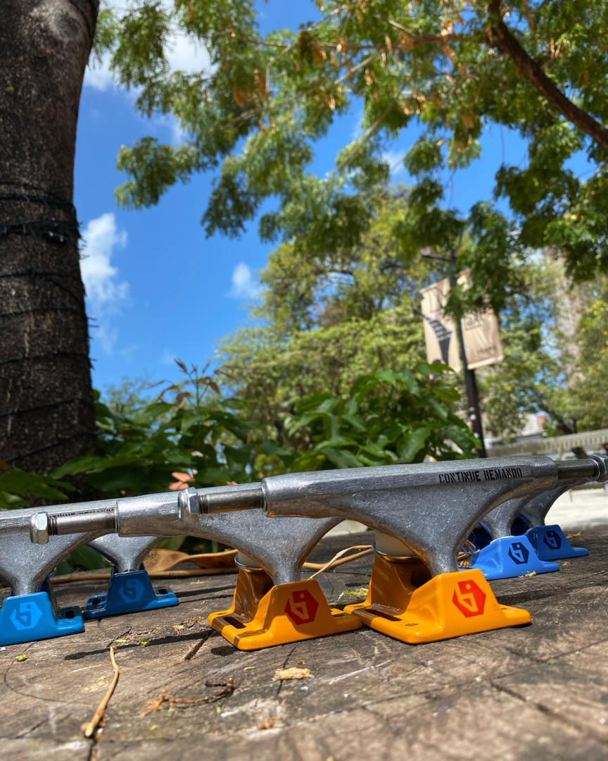 obitrucks's tweet photo. BS Color 139 e 149 mm, central vazado, amortecedores 95A.

#skateshop #skateboard... https://t.co/3w1NXrcNFy https://t.co/GEdIh3zi6K