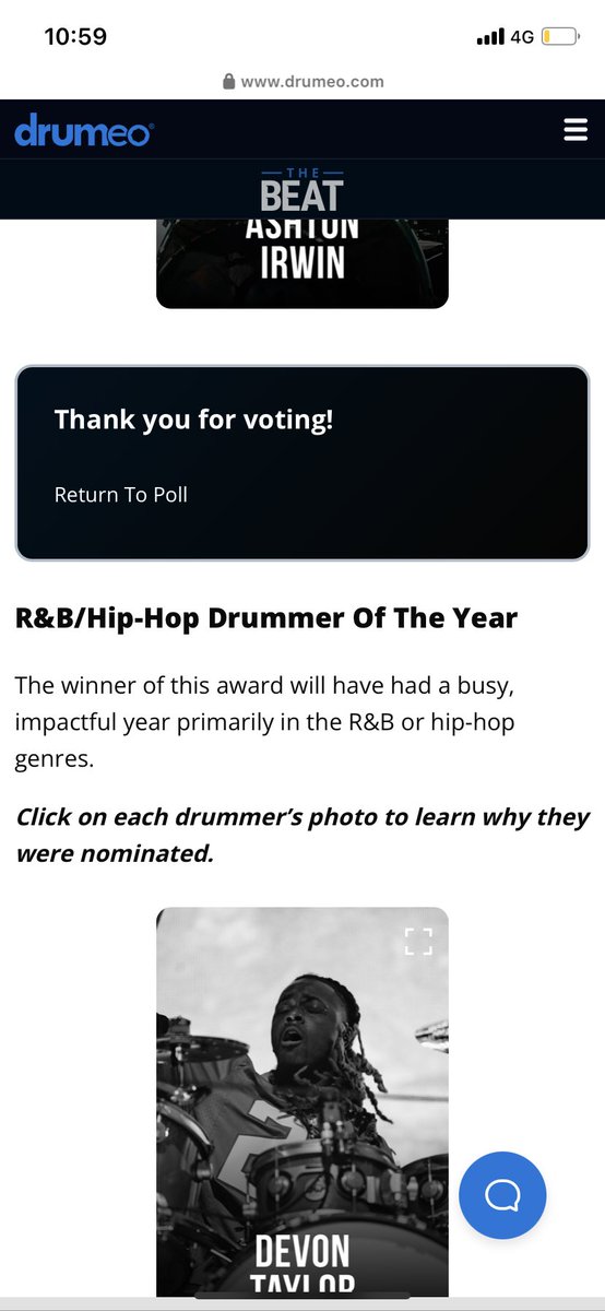 Just voted for u @Ashton5SOS there no one better more deserving then u king #drumeoawards