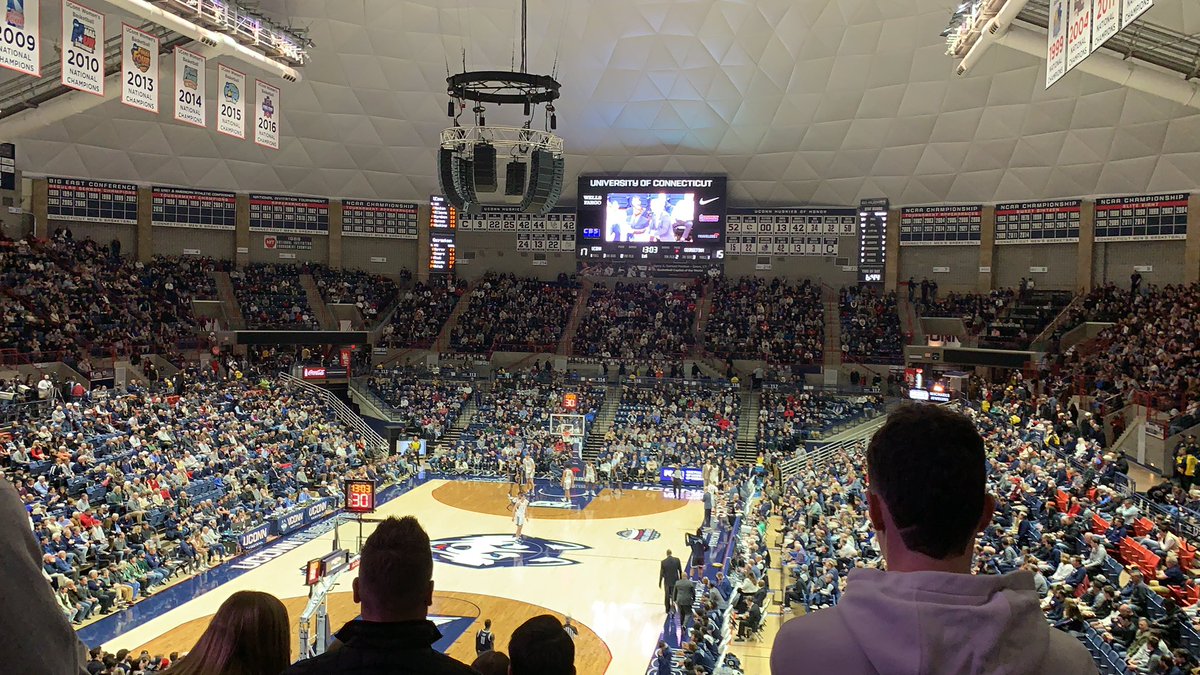 BarstoolStorrs's tweet photo. Gampel Pavilion. Basketball Capital of the World. Best place to be. https://t.co/xPXVC8mbn5