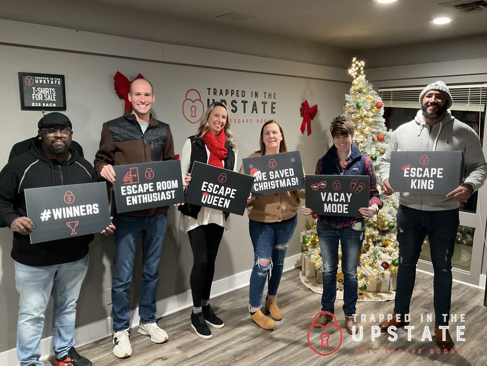 Finished the night with some #teambuilding. Don’t worry y’all, we saved Santa!