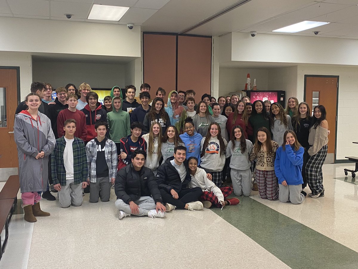 Had a visit from NCAA Champion swimmer Destin Lasco tonight after practice.  He shared some words with the team and answered many questions.  Can’t be more proud to call him a Mustang forever.  <a href="/calmenswim/">Cal Men's Swim & Dive</a>