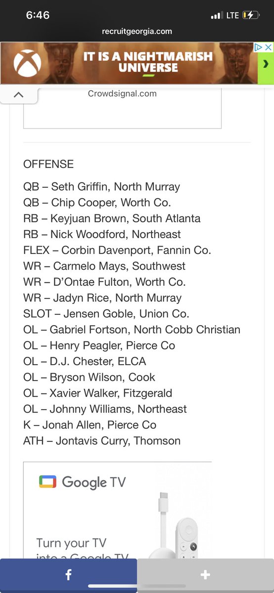 DavenportCorbin's tweet photo. Very thankful to be named all state FLEX athlete by @RecruitGeorgia https://t.co/3cOIco1y6U