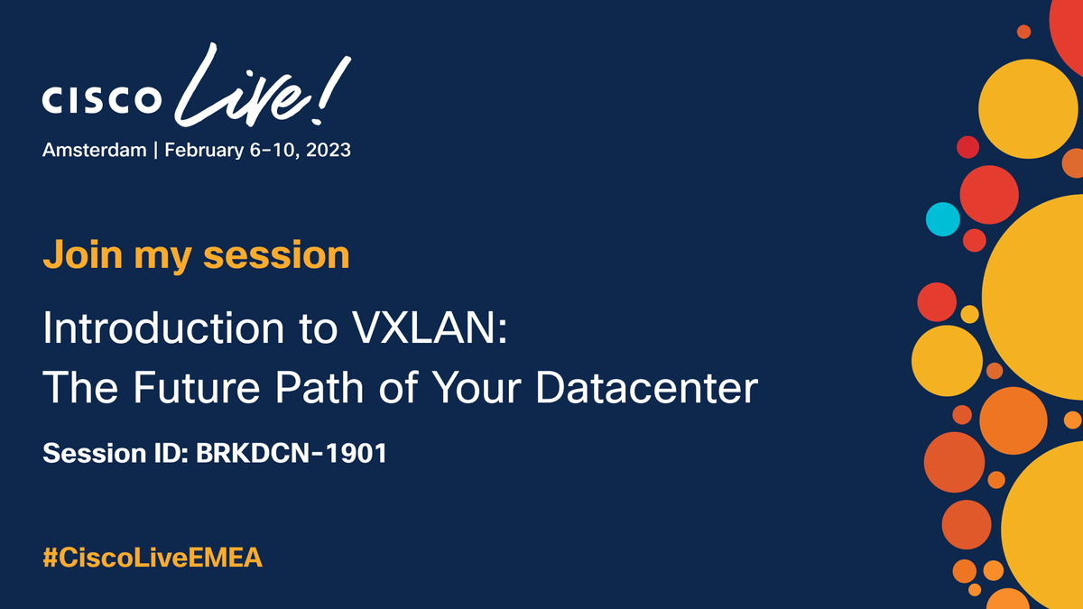 It's the time of the year where we either a) go into the holiday shutdown or b) prepare our slides for #CiscoLiveEMEA - well it is both ... join me <a href="/CiscoLiveEMEA/">Cisco Live EMEA</a> for some "Introduction to VXLAN" ciscolive.com/emea/learn/ses…
