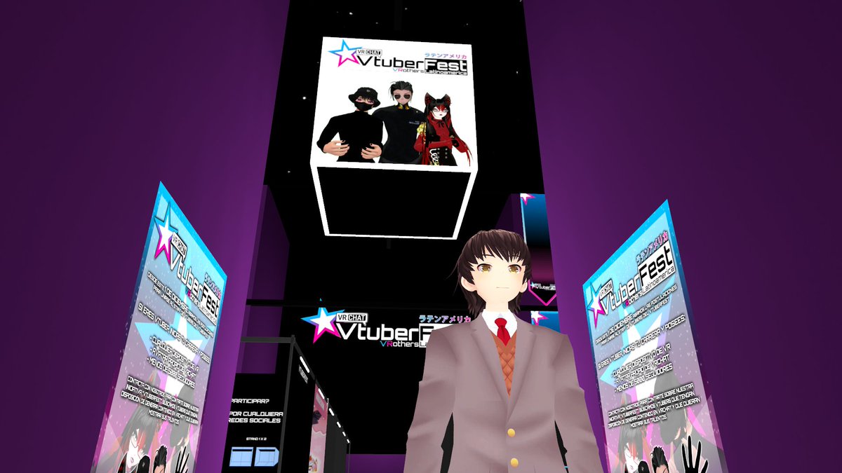 AngelWo32956312's tweet photo. El otro dia estaba en vrchat y me encontre con este mundo acerca de un vtuberfest, se ve impresionante la verdad #Vtuber #Vtuberfest https://t.co/QFUeHJ5GMk
