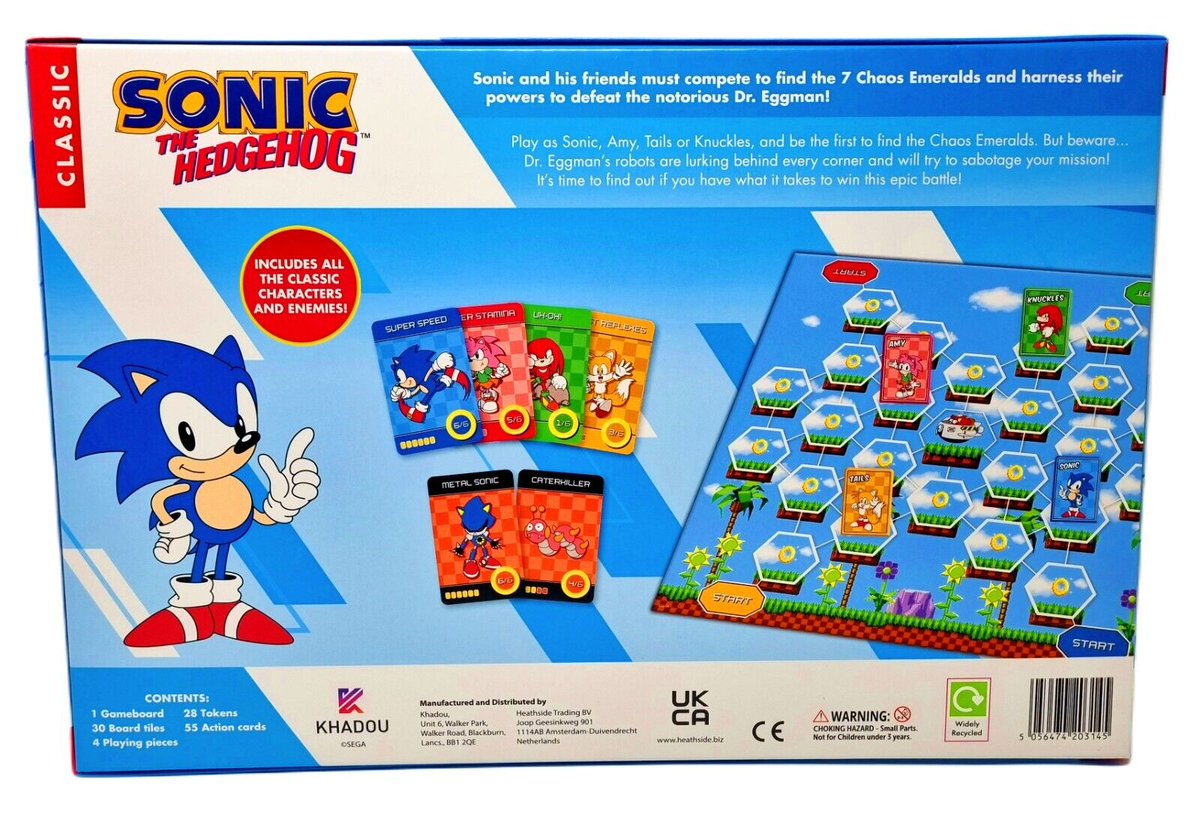 DaveLuty's tweet photo. A New Sonic Board Game: Sonic Battle - The Search for the Chaos Emeralds is coming soon to the UK! https://t.co/xUMjvkQsbS
