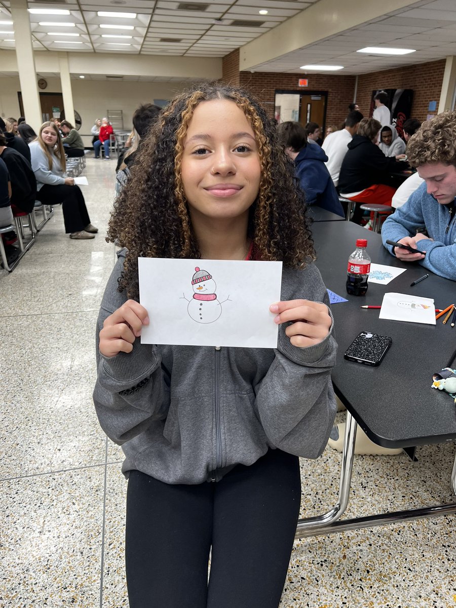 unifiedchamplhs's tweet image. Today in our meeting we played Christmas bingo and colored snowflakes! ❄️ Some holiday fun before break! 🎄Thank you to those who stuck around and helped clean up afterwards. 😊