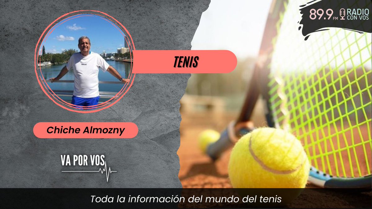 [AIRE🔴] #TENIS 🎾 con <a href="/almoznychiche/">Jose Almozny🎾Chiche</a> | Nos cuenta toda la actualidad sobre el mundo del tenis | con  <a href="/oorquera/">Oscar Orquera</a> y <a href="/Sergrosso/">Sergio Rosso</a> 🎙️ | por <a href="/radioconvos899/">Radio Con Vos 89.9</a> 📻