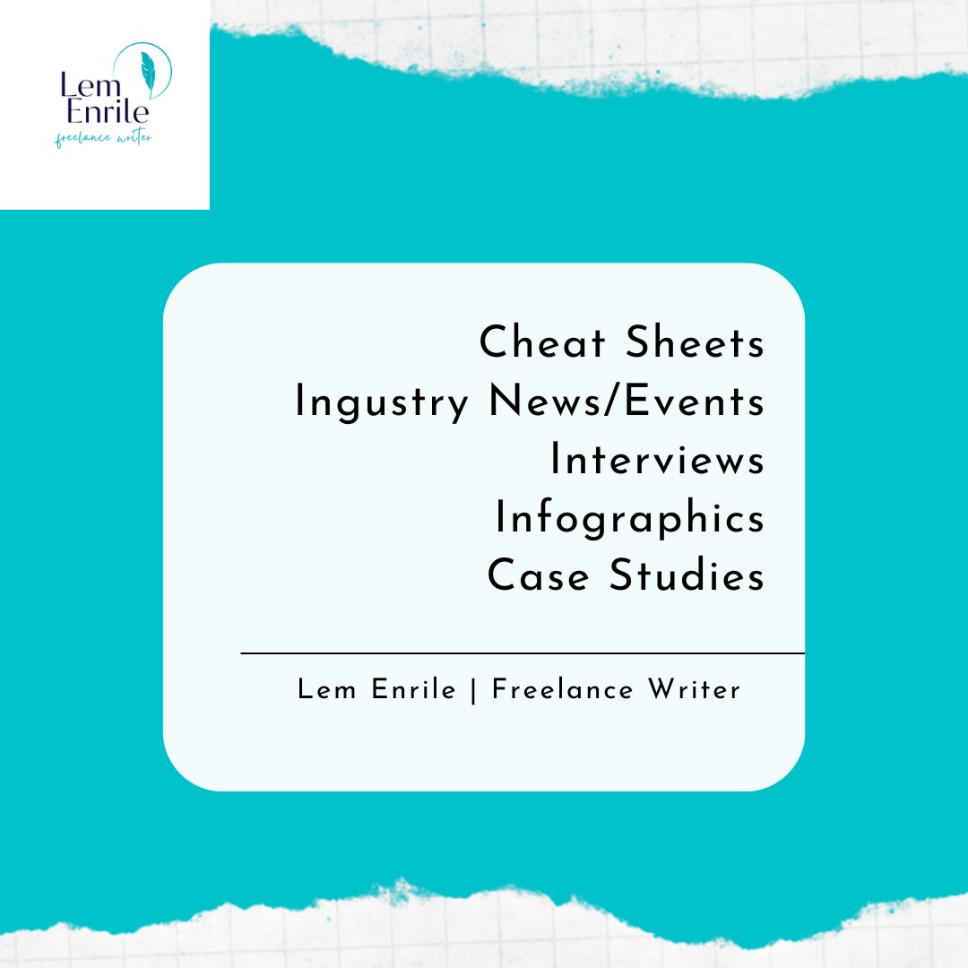 LemEnrile's tweet image. Start blogging on your business website before the year ends. Don&apos;t wait for 2023. 😉

Here are some great types of content for your business blog.

#businessblogging #typesofcontent #businesswebsite

💙 Check out my freelance writing services here: fiverr.com/ranxlem